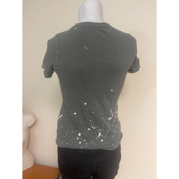 CHASER Freedom Eagle Tee - Safari Green Distressed - Size Small - Picture 5 of 5